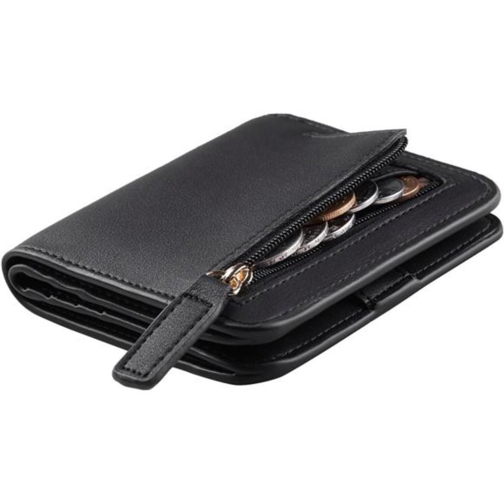 Toughergun  Rfid Blocking Compact Bifold Luxury Genuine Leather Pocket Wallet